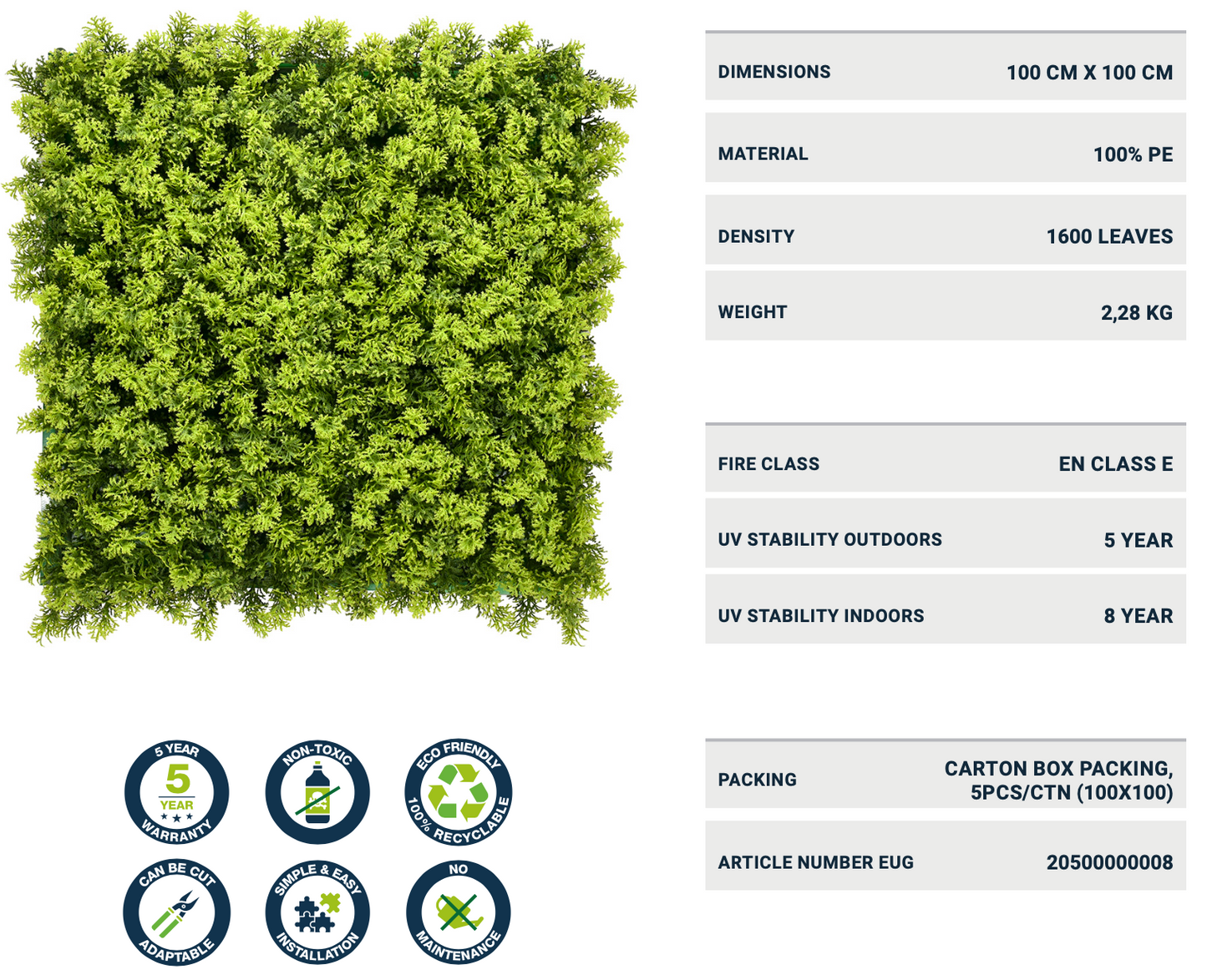 SIEPE ARTIFICIALE MUSCHIO