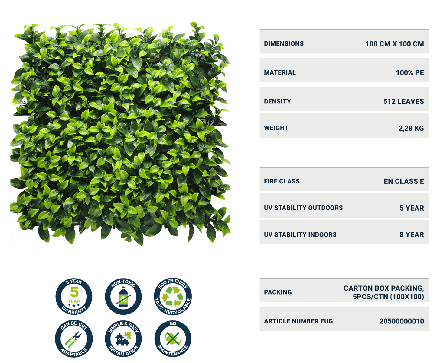 SIEPE ARTIFICIALE PITOSFORO